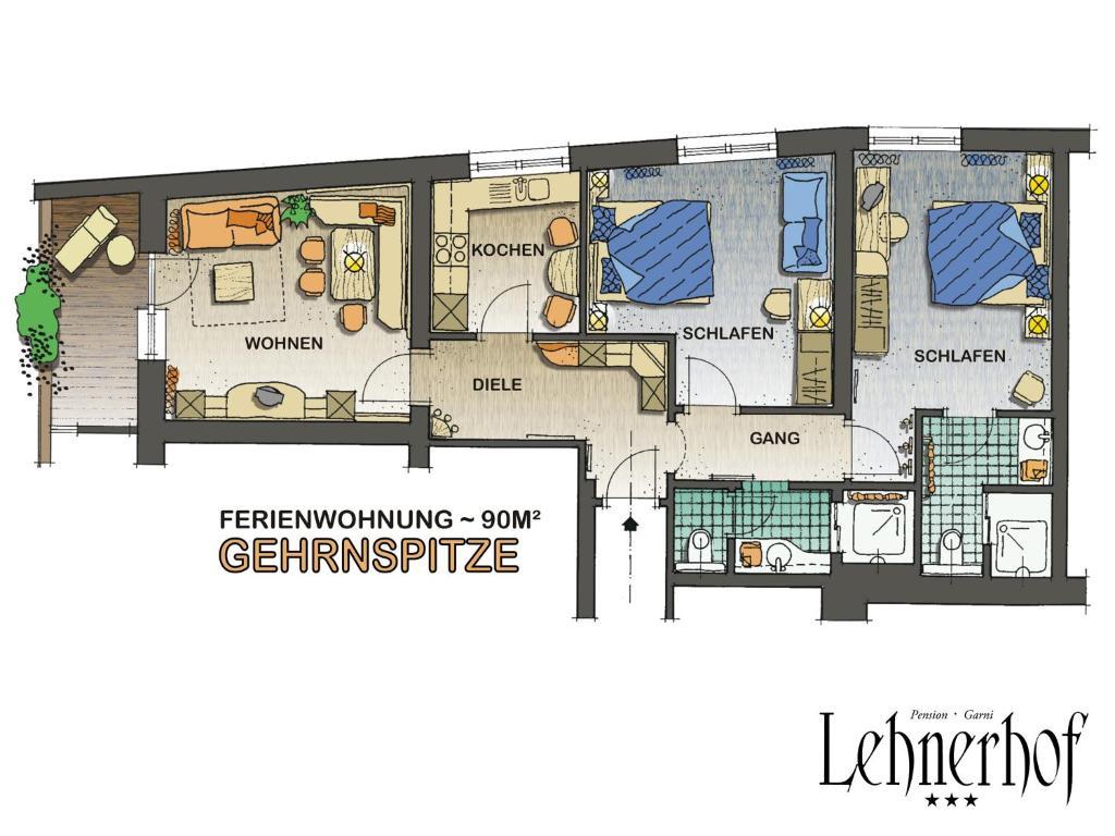 Pension Lehnerhof Leutasch Rum bild