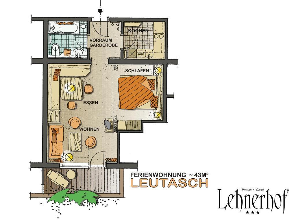 Pension Lehnerhof Leutasch Rum bild